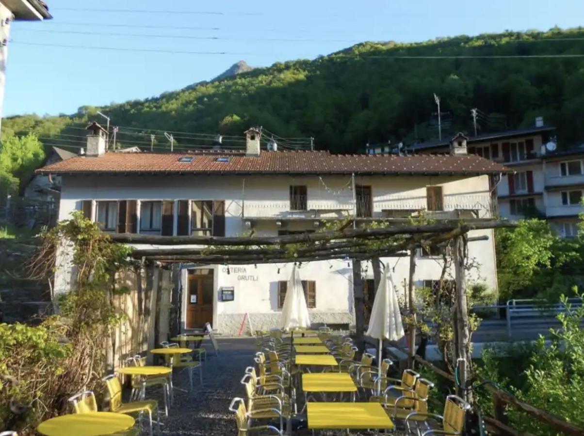 Osteria Gruetli Con Alloggio Borgnone Dış mekan fotoğraf